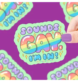 Turtle's Soup Sounds Gay Vinyl Sticker
