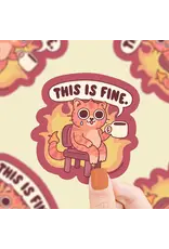 Turtle's Soup This is Fine Vinyl Sticker