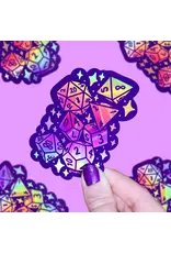 Turtle's Soup D20 D&D Board Game Dice Holographic Vinyl Sticker