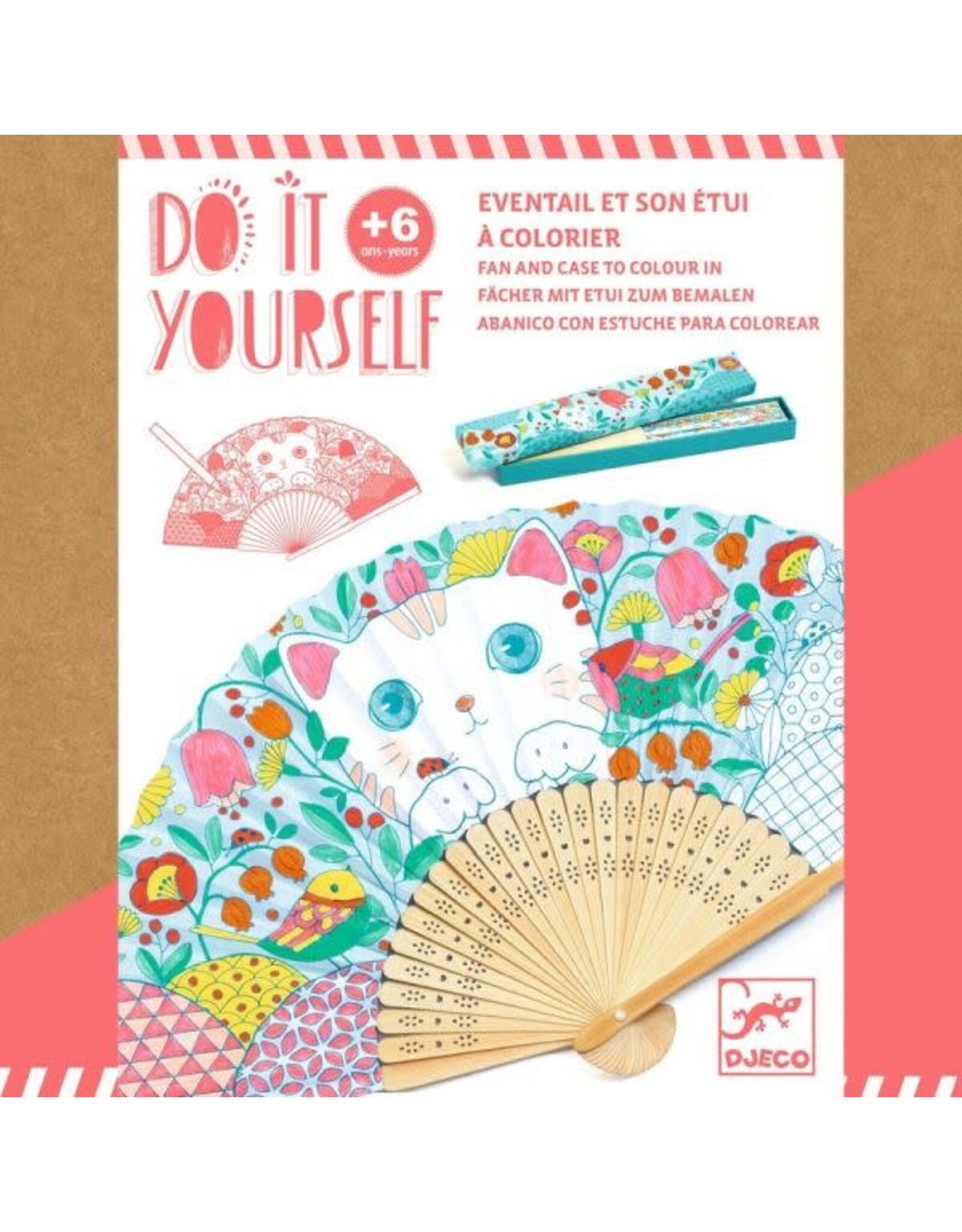 Djeco DIY Koneko: Fan and Case to Colour In