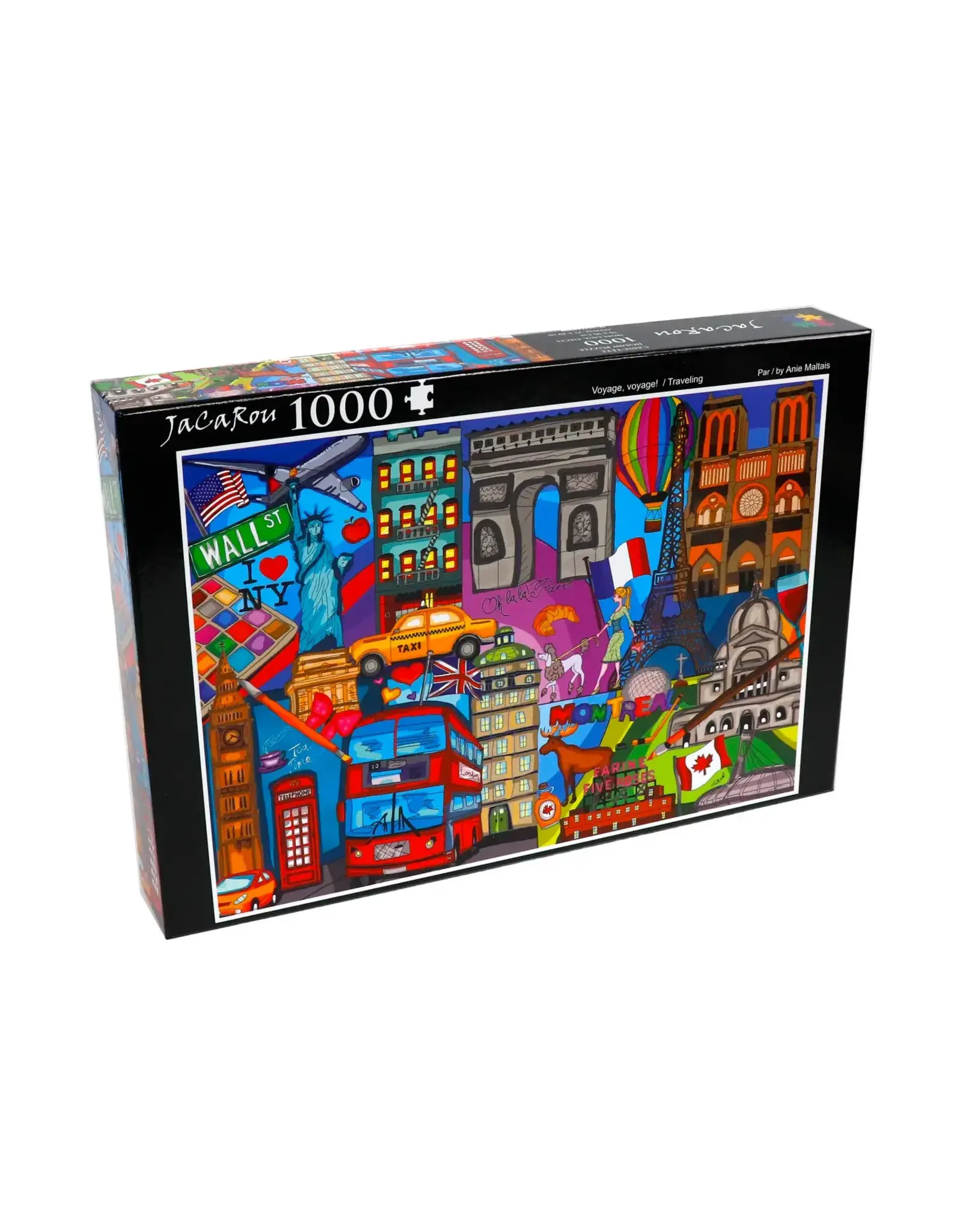 JaCaRou Puzzles Traveling, Voyage, Voyage 1000pc