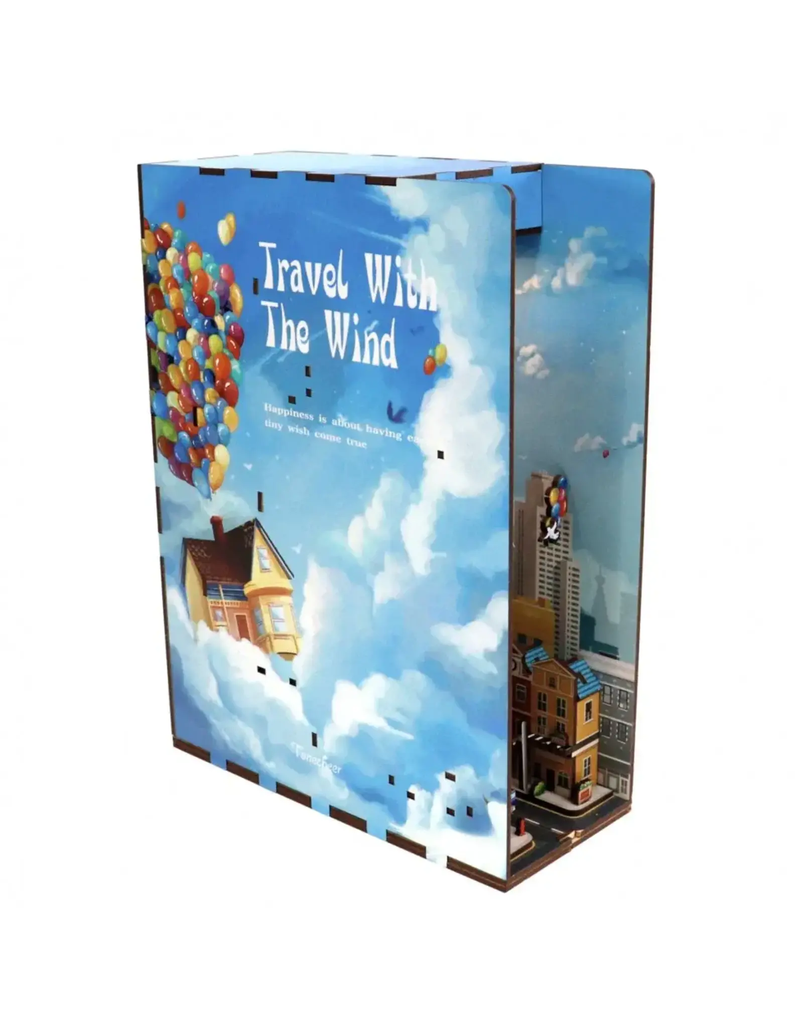 JaCaRou Puzzles DIY 3D Bookend - Travel With The Wind