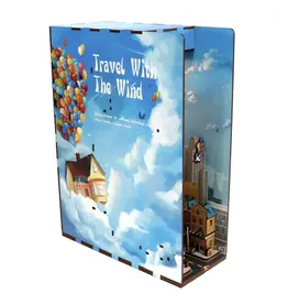 JaCaRou Puzzles DIY 3D Bookend - Travel With The Wind