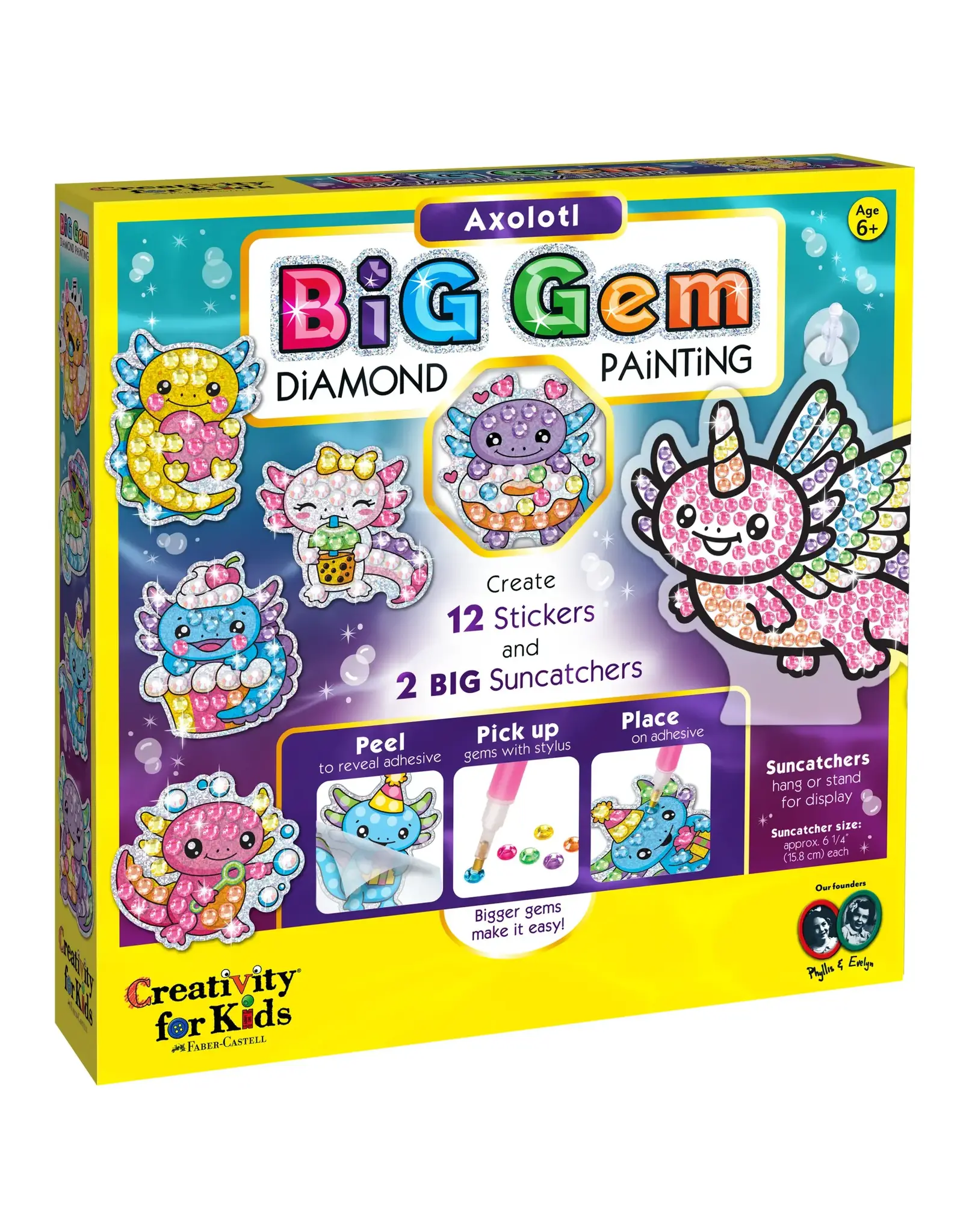 Creativity For Kids Big Gem Diamond Painting - Axolotl