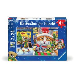Ravensburger Christmas Kitties 2x24pc