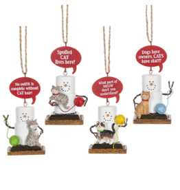 Ganz S'mores Cat Talk Ornament Assorted