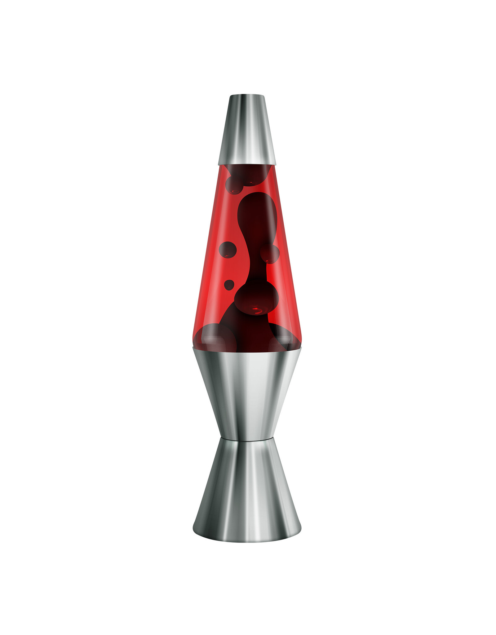Lava 14.5" Lava Lamp Chrome Plated Crimson