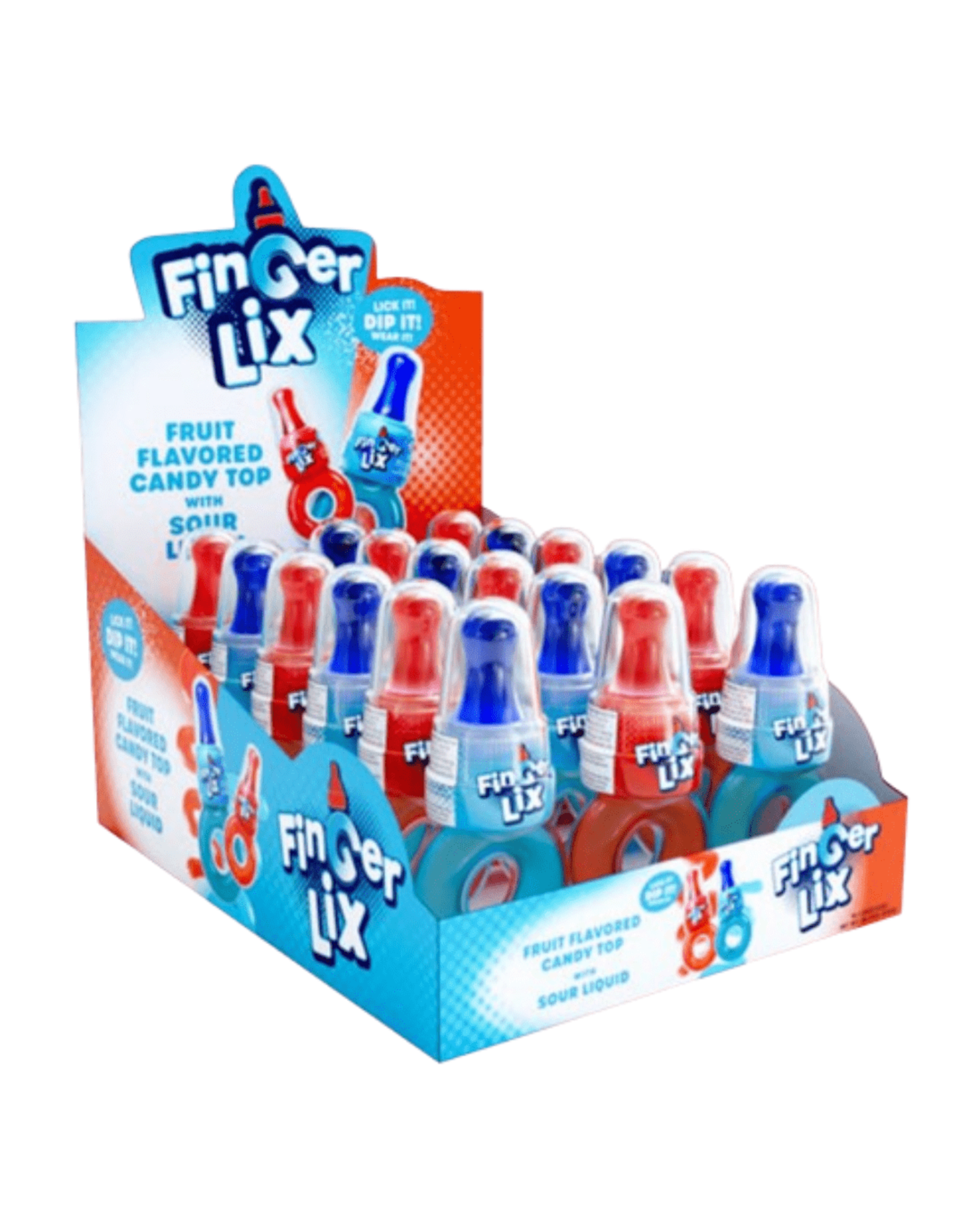 Finger Lix With Sour Candy Liquid