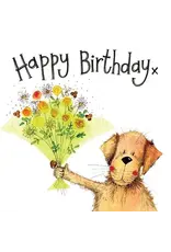 Alex Clark Art Green Bouquet Birthday Card