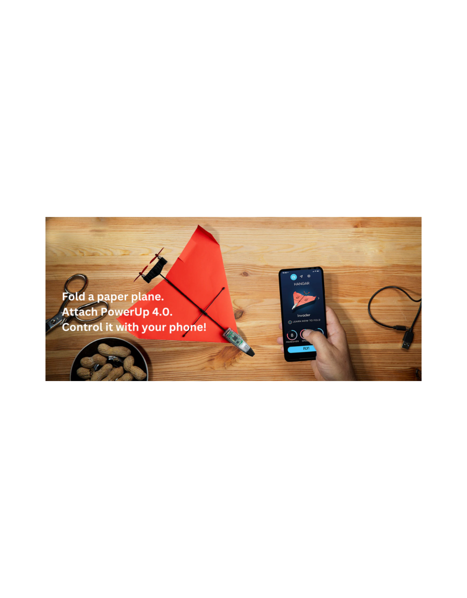 POWERUP 4.0 RC Paper Airplane