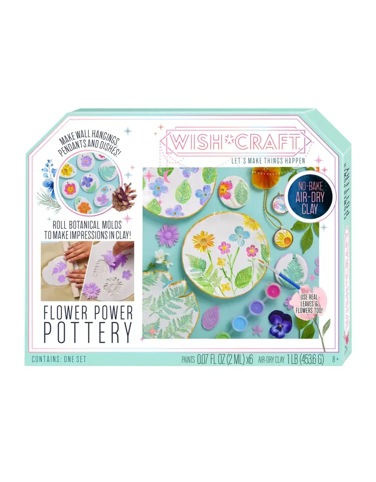 Bright Stripes Wish*Craft Flower Power Pottery