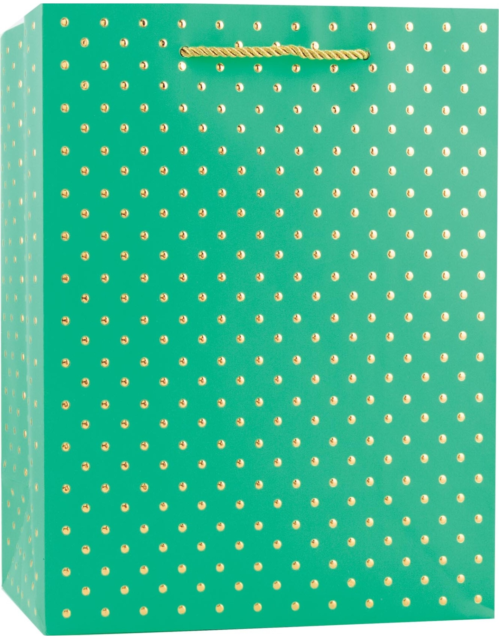 Gold Swiss Dots-Turquoise Medium Gift Bag