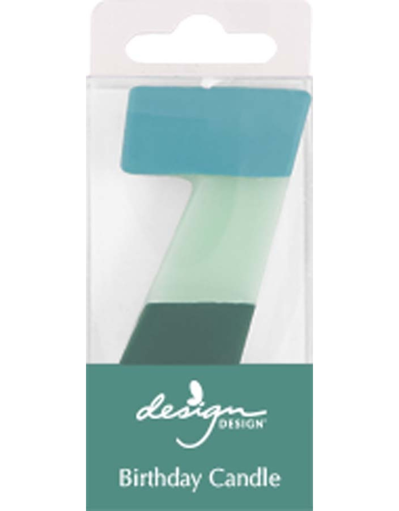 #7 Color Block Birthday Candle
