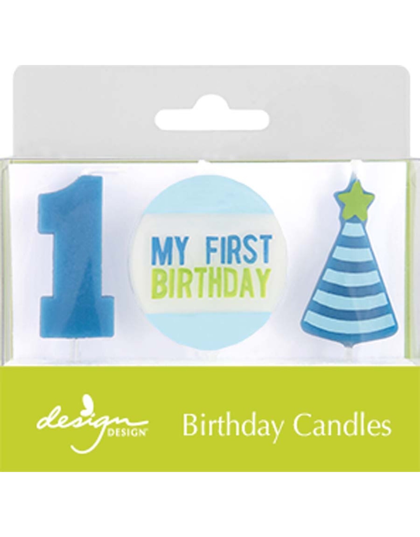 Design Design My First Birthday - Blue Birthday Candles