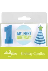 Design Design My First Birthday - Blue Birthday Candles