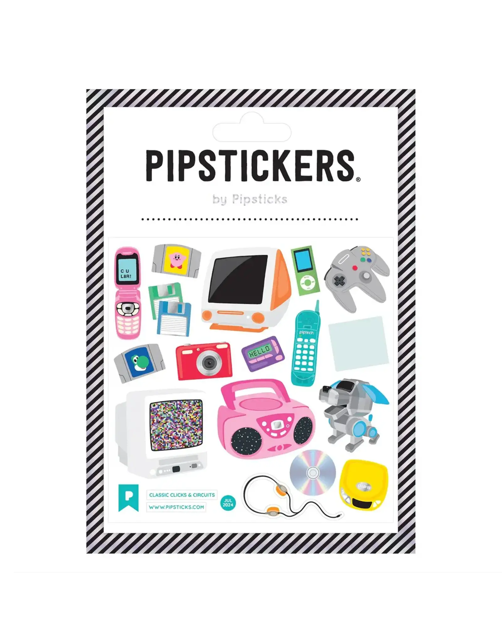 Pipsticks Classic Clicks & Circuits Stickers