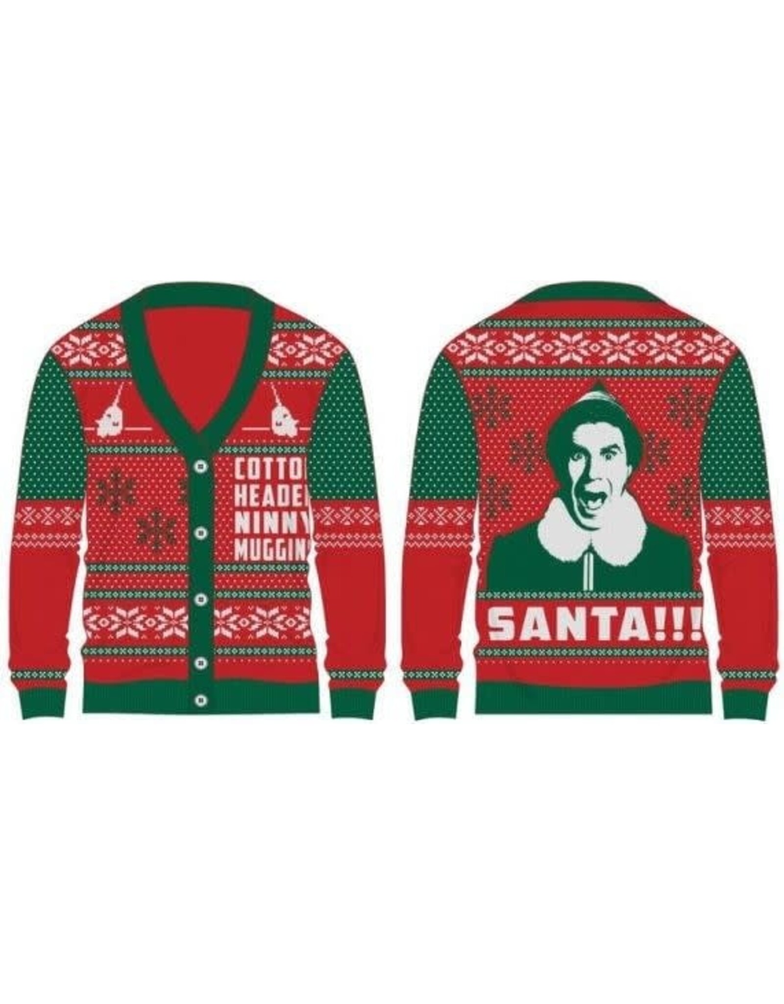 Bioworld Elf - Santa Phrase Cardigan