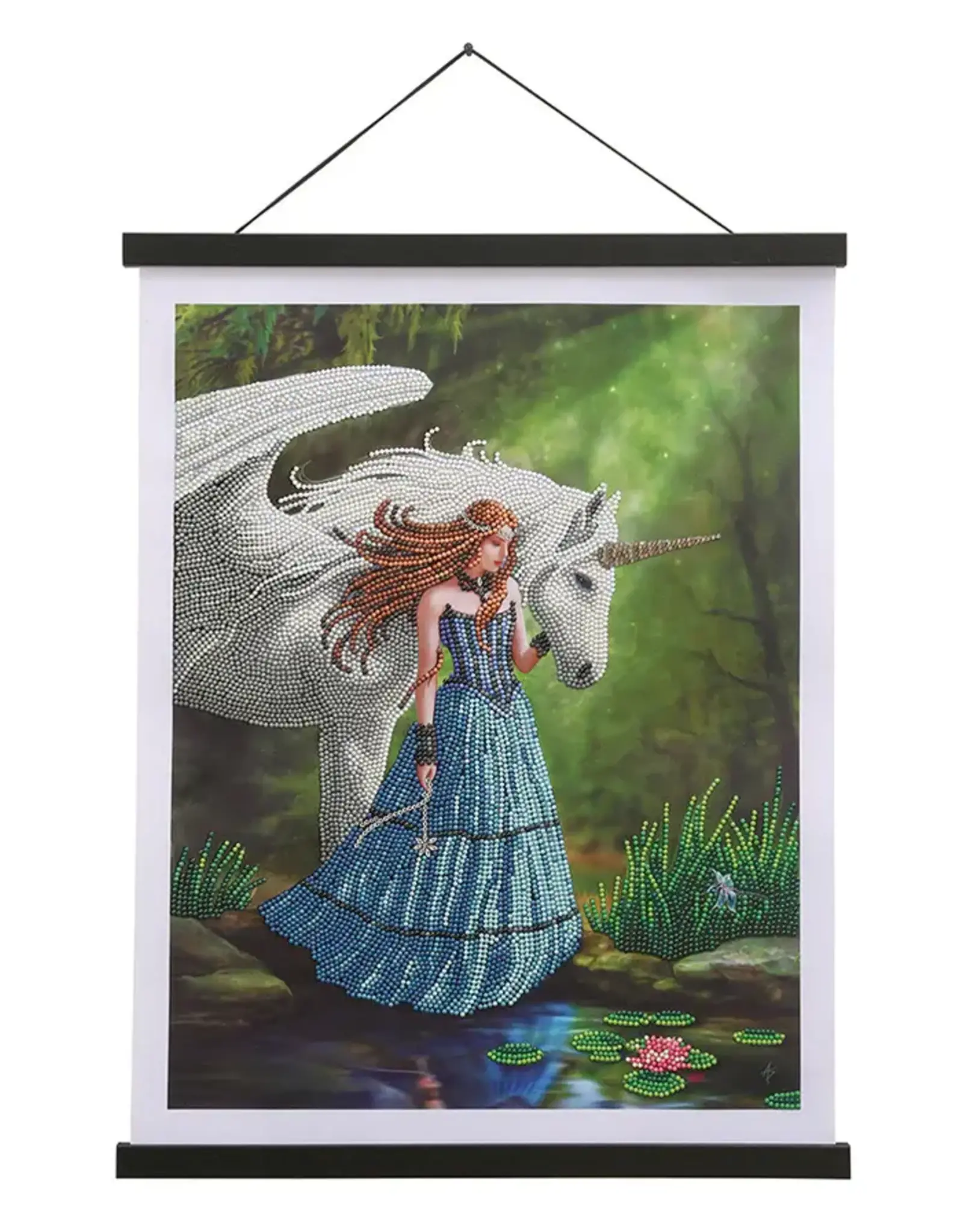 D.I.Y Crystal Art Kit Crystal Art Scroll Kit: Enchanted Pool