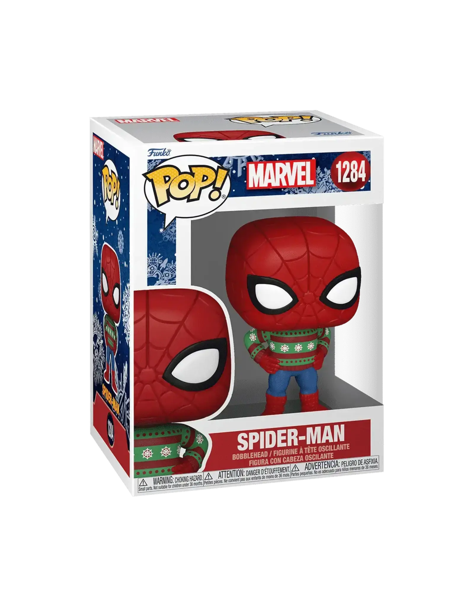 Funko Pop Vinyl Holiday Marvel Spider-Man with Ugly Sweater