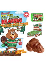 Dam Tasty Beavers  - Ugly Sweater Orange Truffle