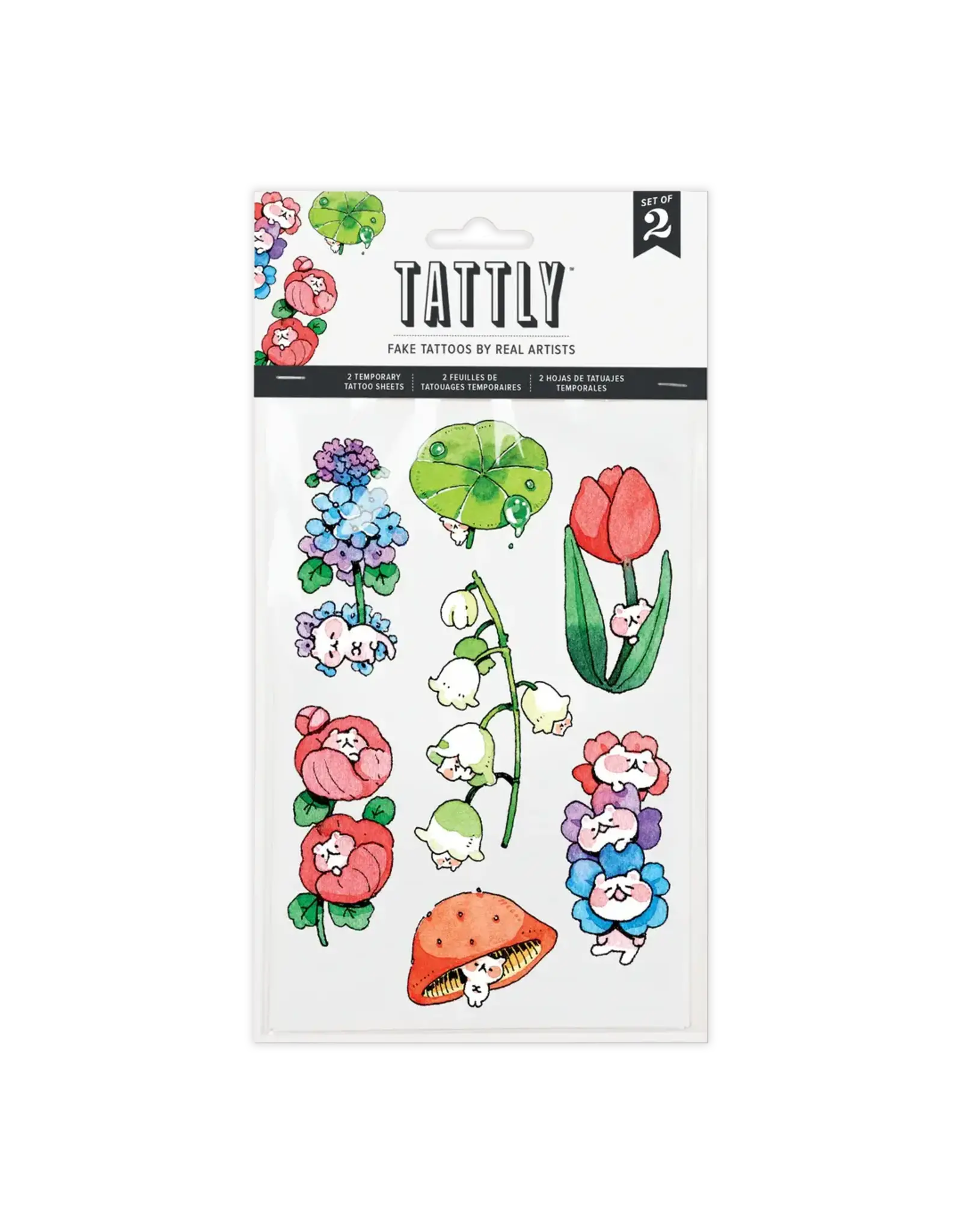 Tattly Shy Ones Tattoo Sheet