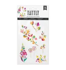 Tattly Layered Flora Tattoo Sheet