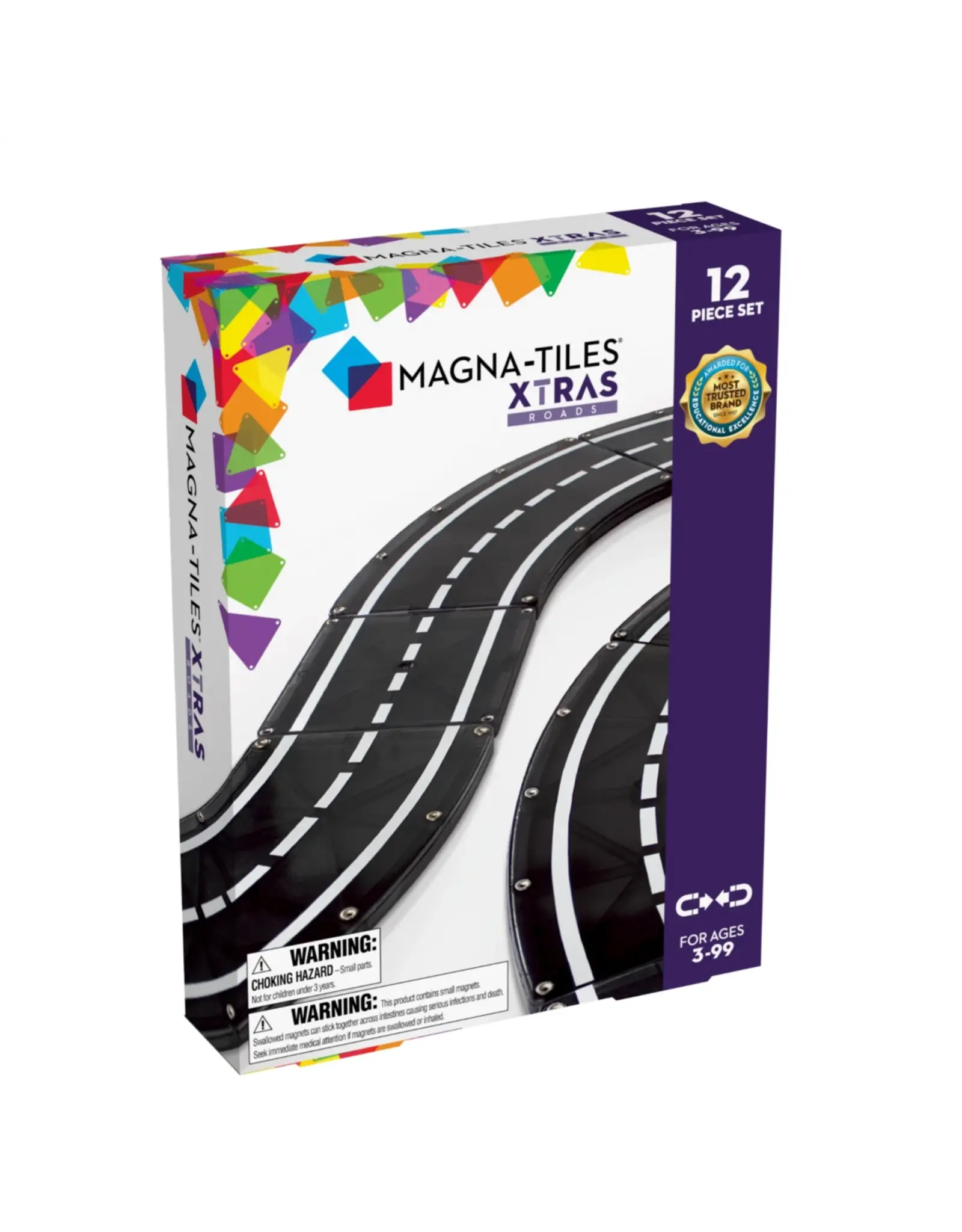 Magna-Tiles Magna-Tiles XTRAS: Roads 12-Piece Set