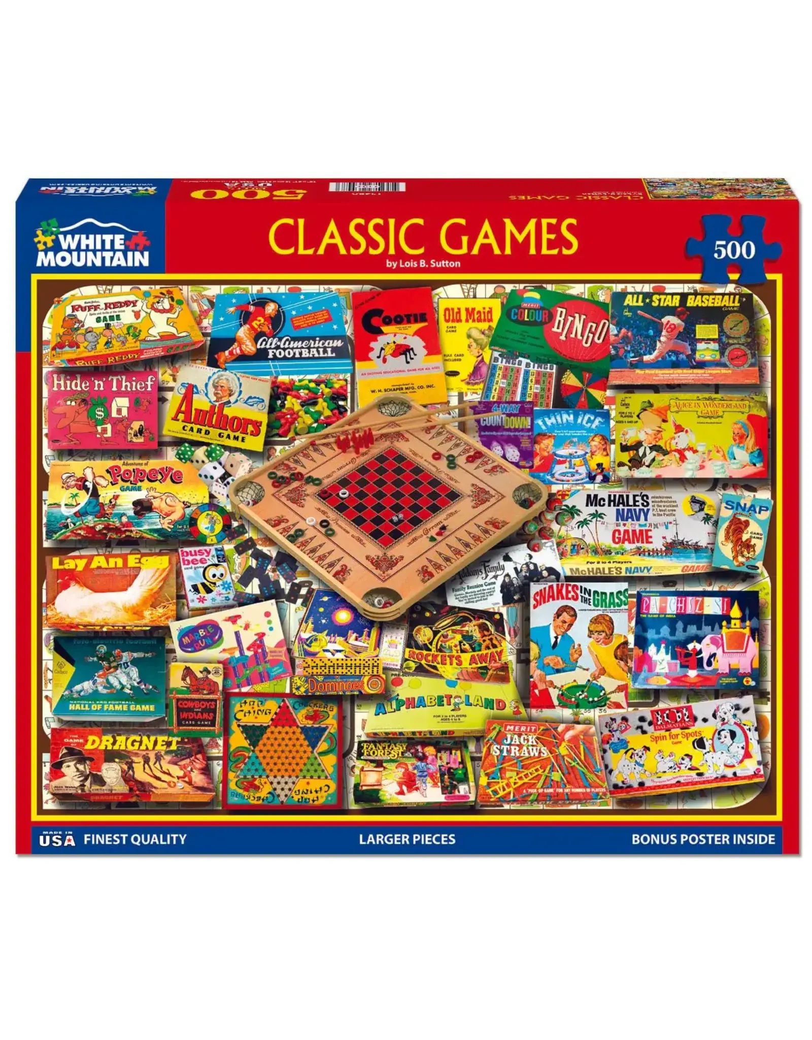 White Mountain Puzzles Classic Games 500pc