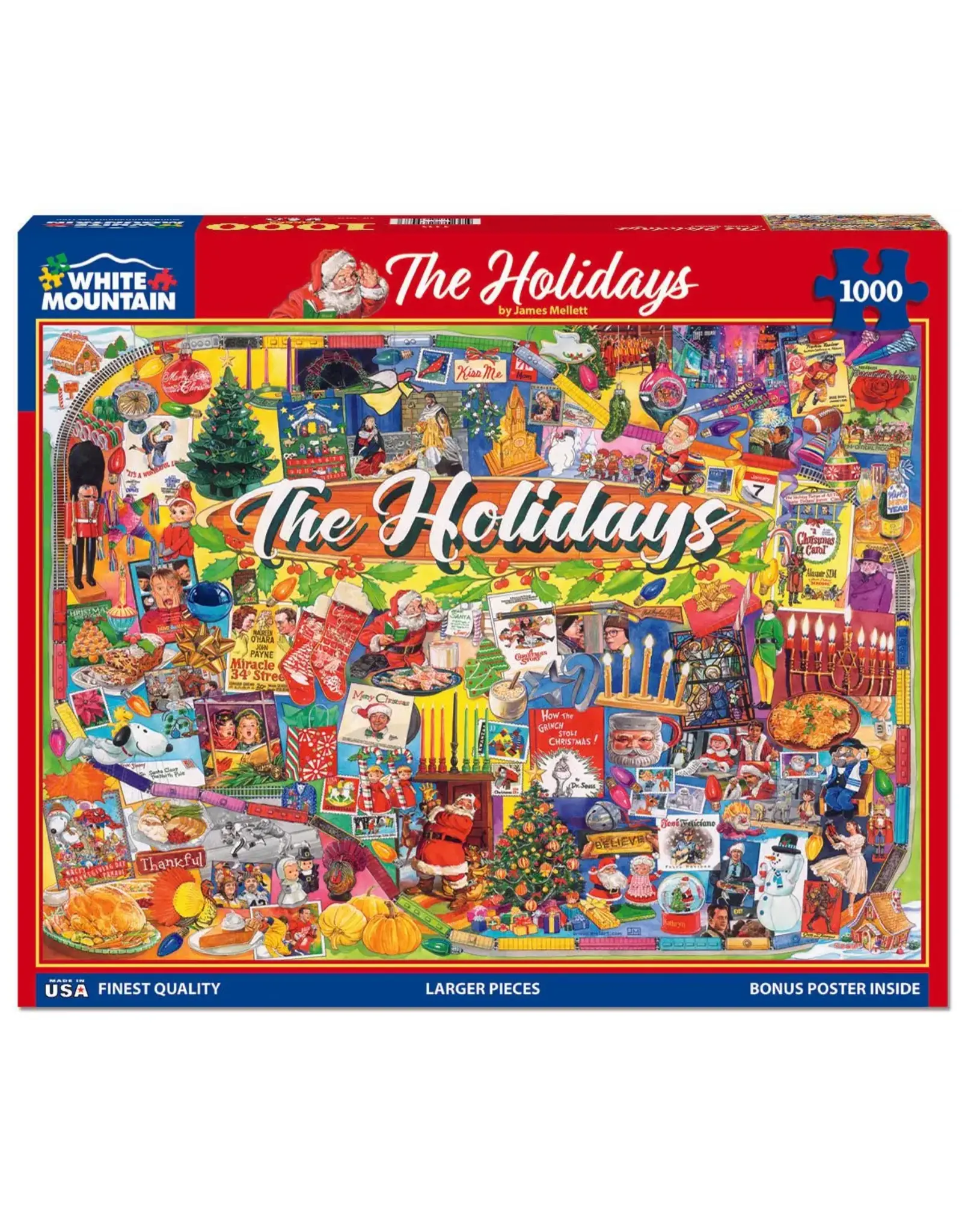 White Mountain Puzzles The Holidays 1000pc