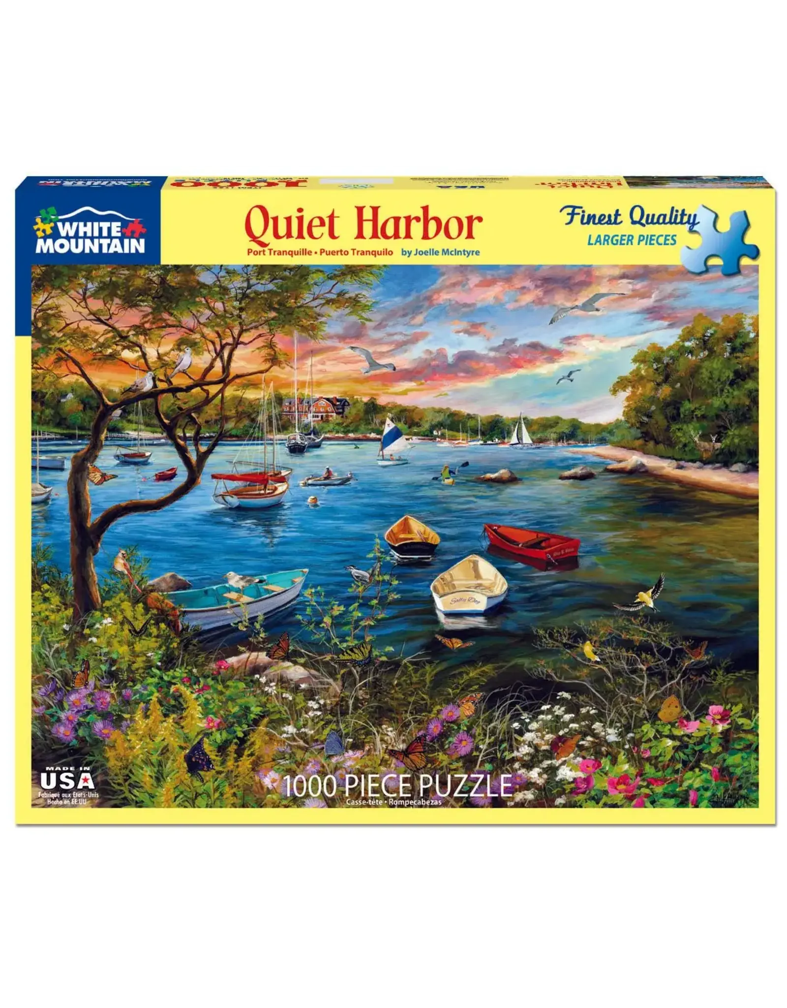 White Mountain Puzzles Quiet Harbor 1000pc