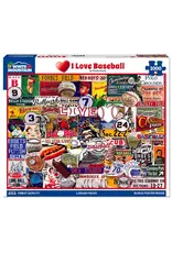 White Mountain Puzzles I Love Baseball 1000pc