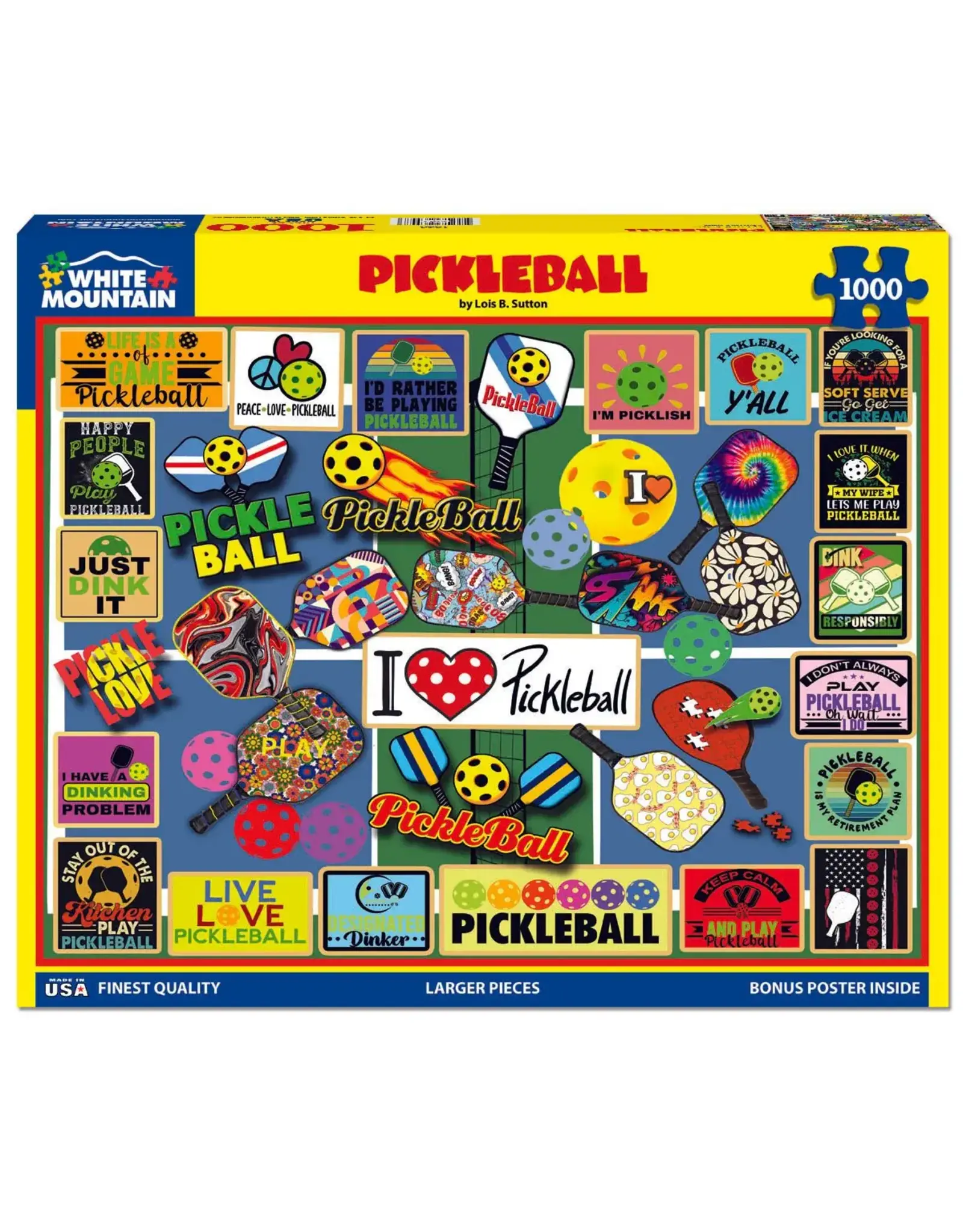 White Mountain Puzzles Pickleball 1000pc