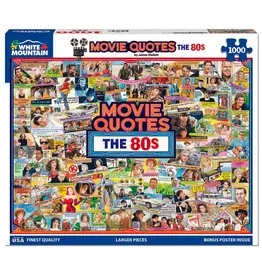 White Mountain Puzzles Movie Quotes The 80s 1000pc