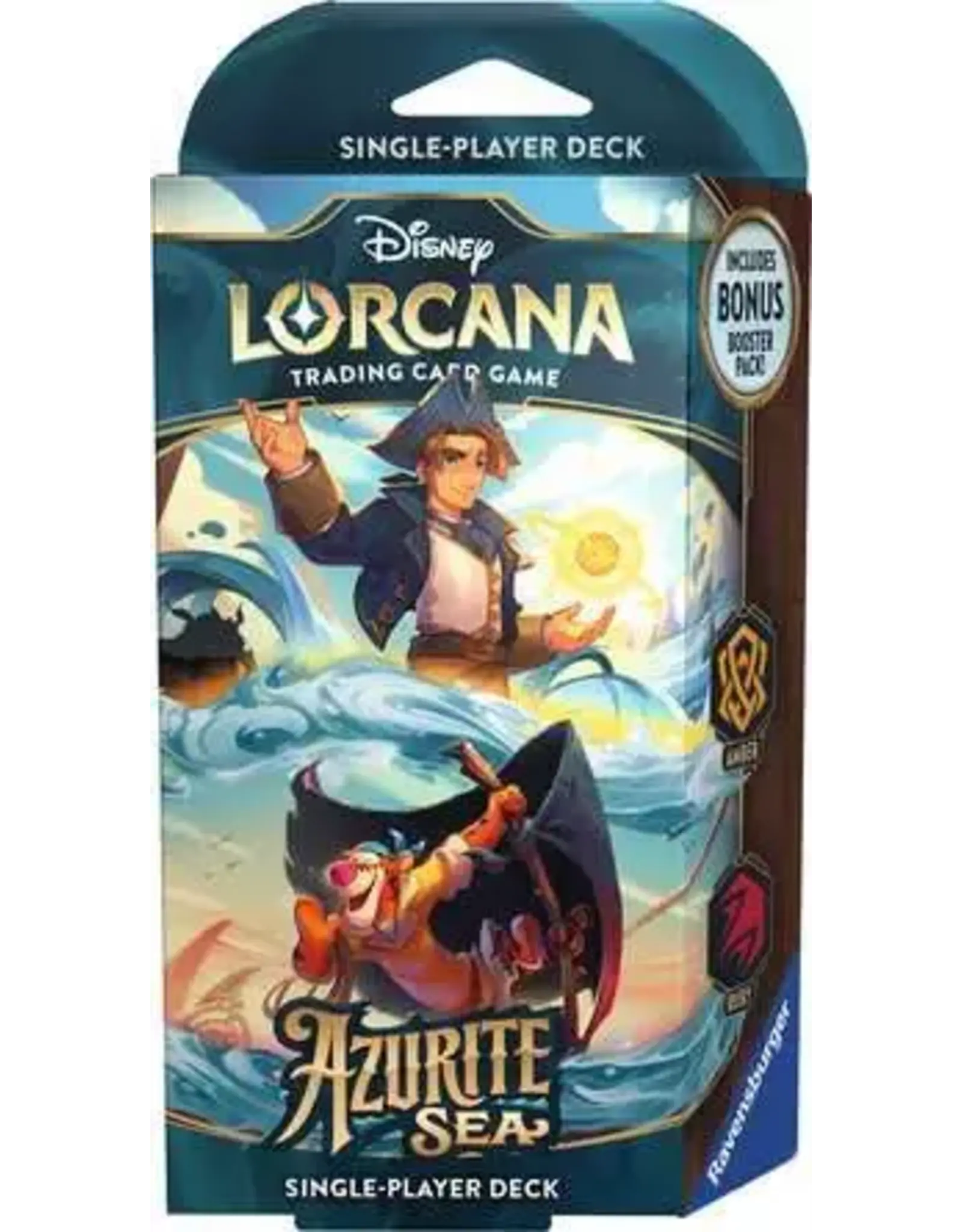 Ravensburger Disney Lorcana: Azurite Sea Starter Deck - Amber & Ruby