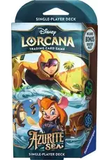 Ravensburger Disney Lorcana: Azurite Sea Starter Deck - Emerald & Sapphire