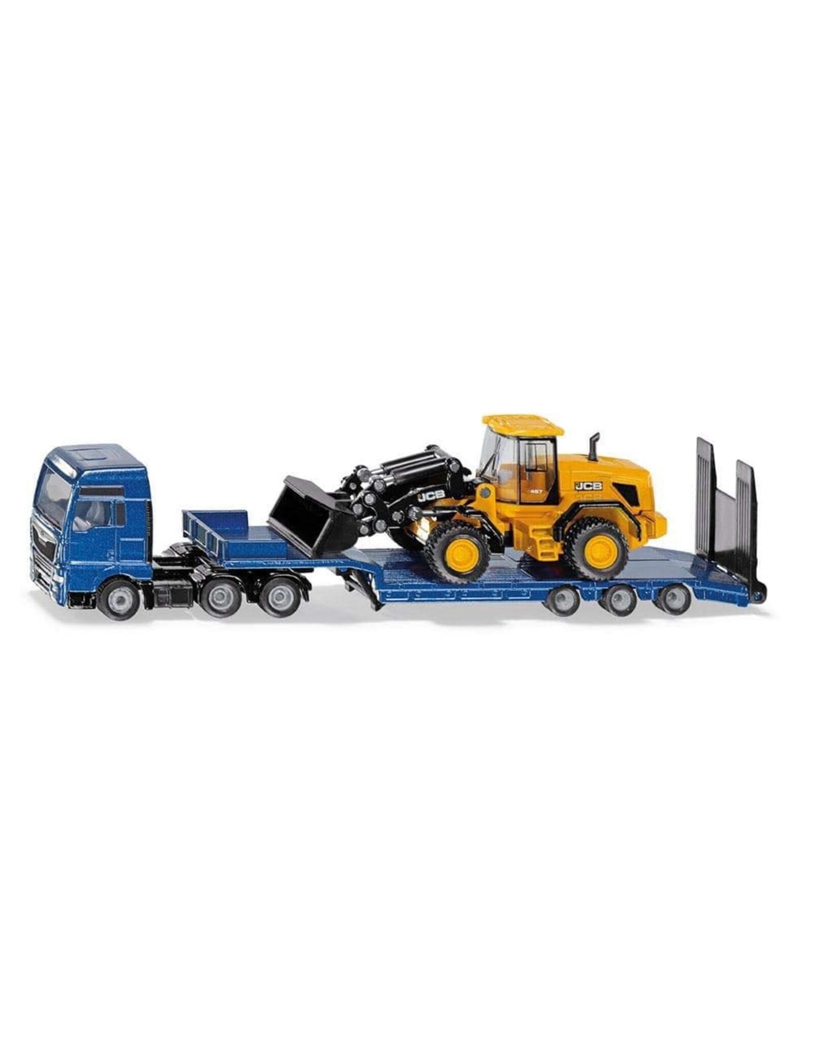 Siku Siku Main Truck with Low Loader and JCB Wheel Loader