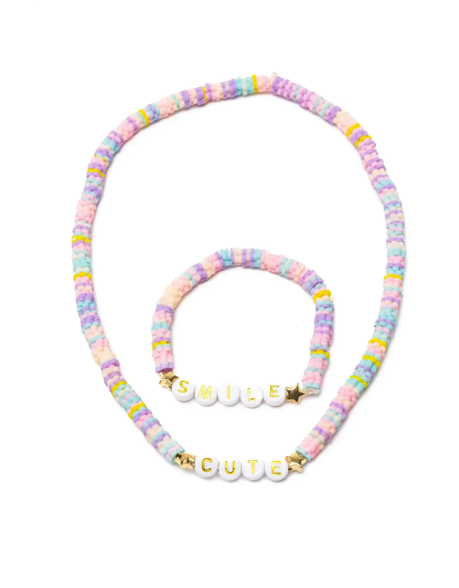 Great Pretenders Cute Smile Necklace and Bracelet Set