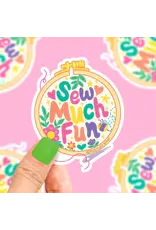 Turtle's Soup Sew Much Fun Artsy Vinyl Sticker