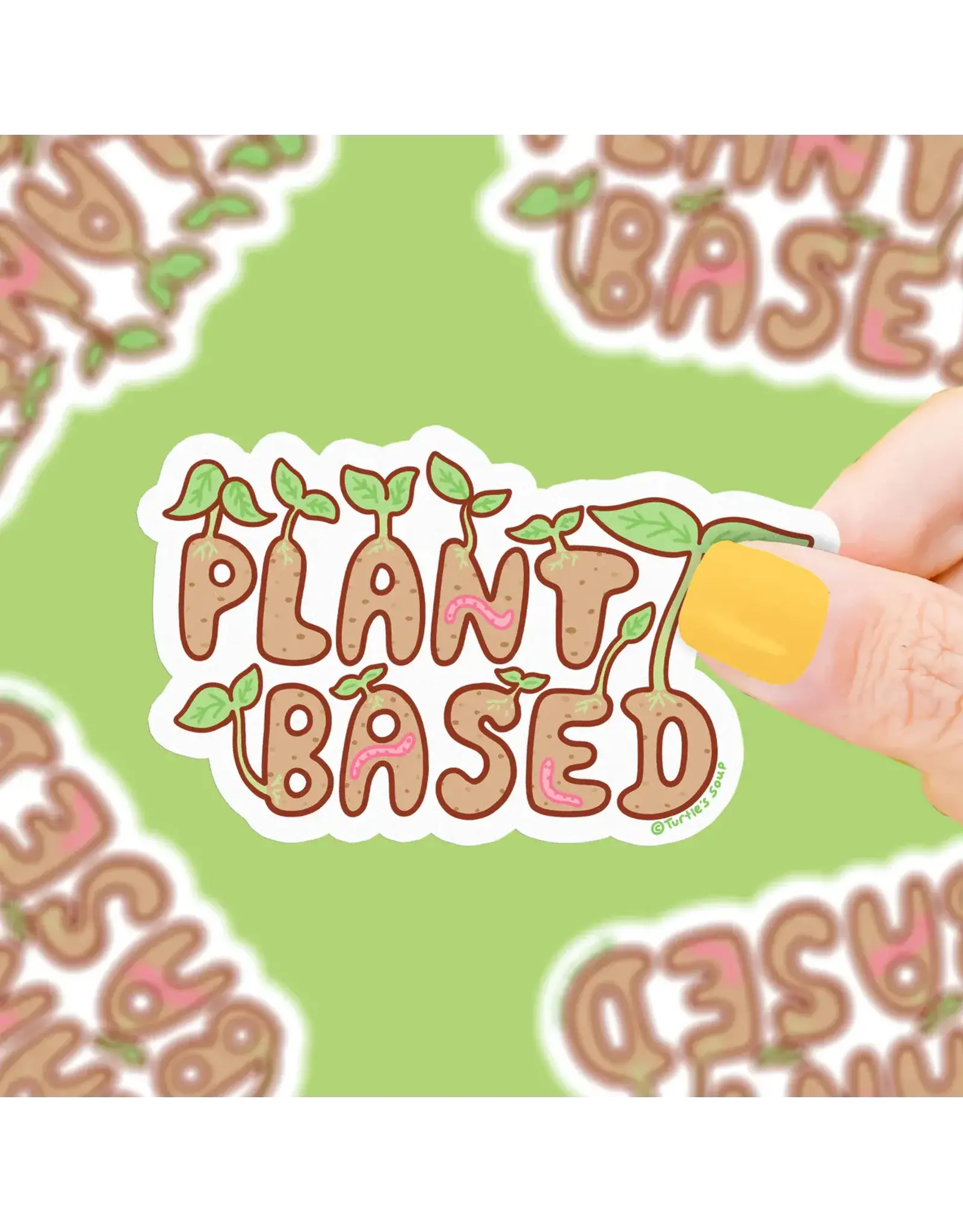 Turtle's Soup Plant-Based Vegan Vinyl Sticker
