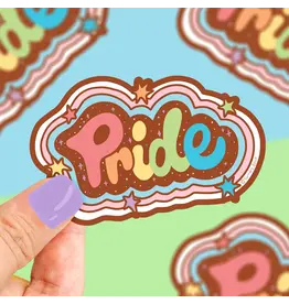 Turtle's Soup Pride Lettering Vinyl Sticker