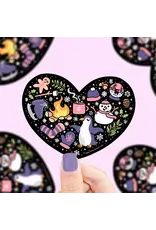 Turtle's Soup Winter Heart Cute Winter Things Vinyl Sticker