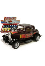 Die Cast 5" 1932 Ford 3-Wiindows Coupe Flame