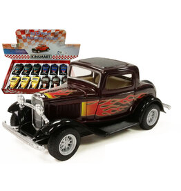 Die Cast 5" 1932 Ford 3-Wiindows Coupe Flame