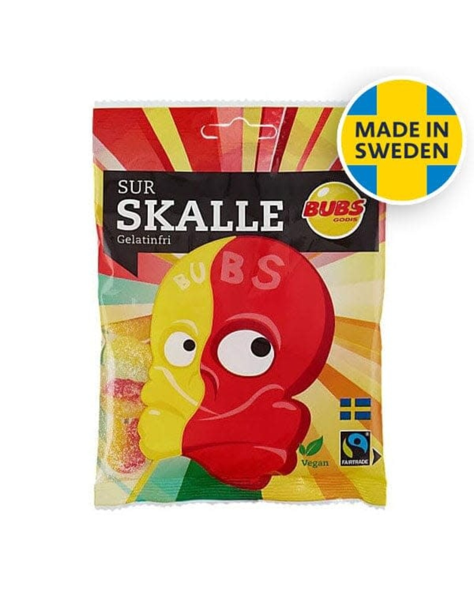 Bubs Foam Skulls Sour Fruity (Swedish) - CLEARANCE