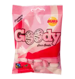 Bubs Goody Sour Foam Ovals Strawberry Vanilla (Swedish)