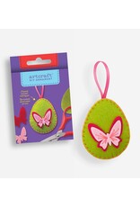 GiftCraft DIY Felt Ornament Kit, Green Egg