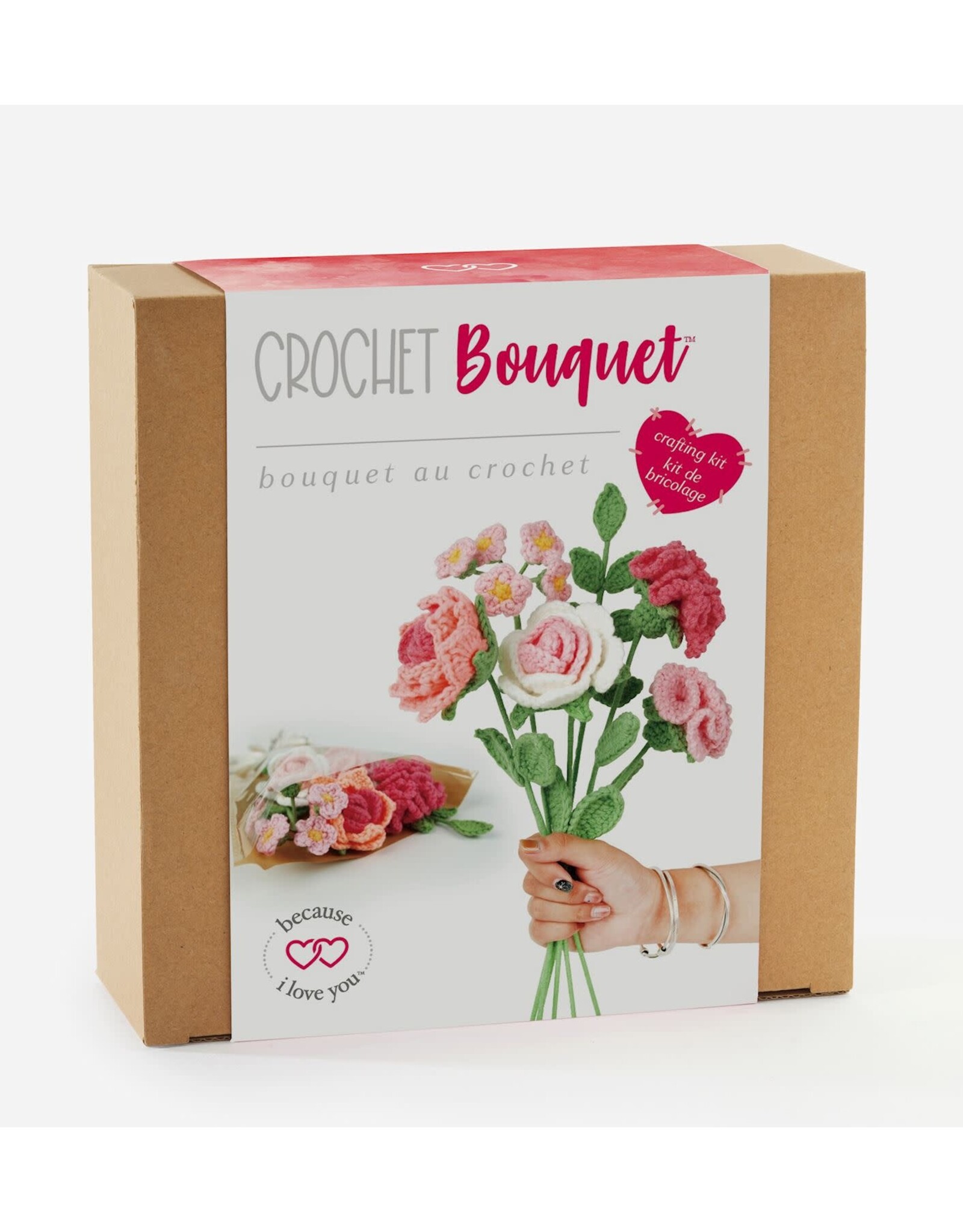 GiftCraft Flower Bouquet DIY Crochet Kit