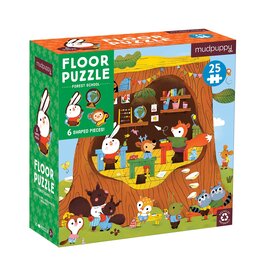 Mudpuppy Forest School 25 Piece Floor Puzzle with Shaped Pieces