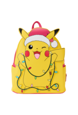 Loungefly Pokémon Santa Pikachu String Lights Light Up Mini Backpack