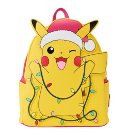 Loungefly Pokémon Santa Pikachu String Lights Light Up Mini Backpack
